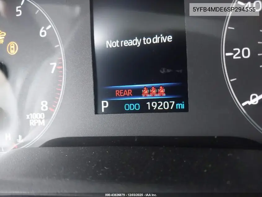 5YFB4MDE6SP294555 2025 Toyota Corolla Le
