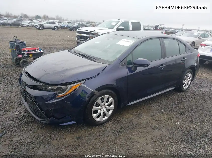 5YFB4MDE6SP294555 2025 Toyota Corolla Le