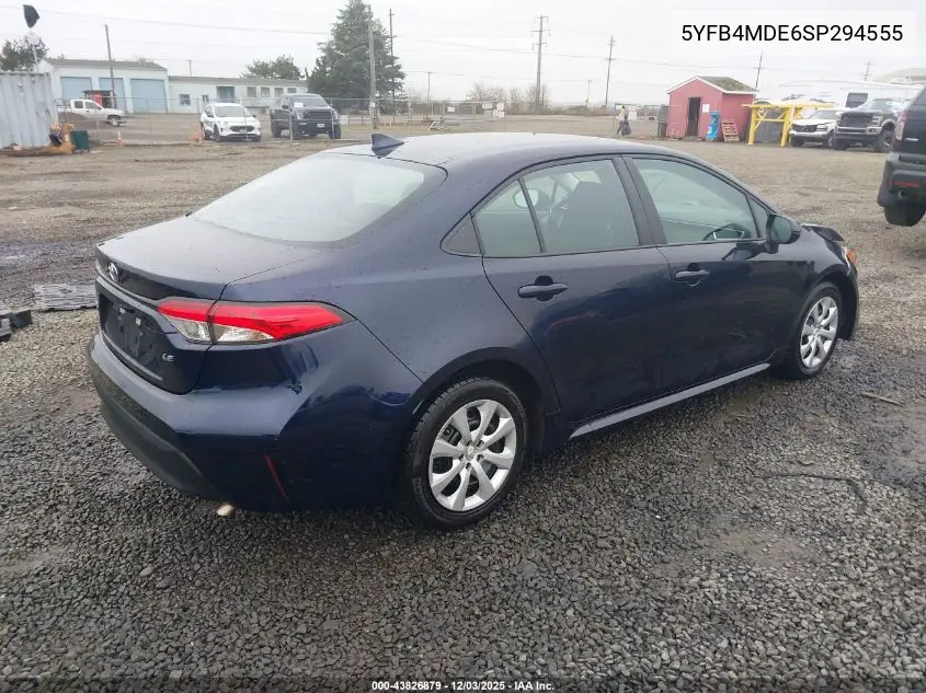 5YFB4MDE6SP294555 2025 Toyota Corolla Le