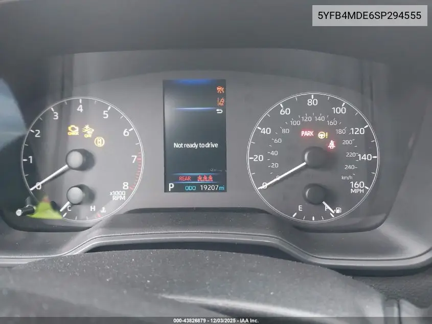 5YFB4MDE6SP294555 2025 Toyota Corolla Le