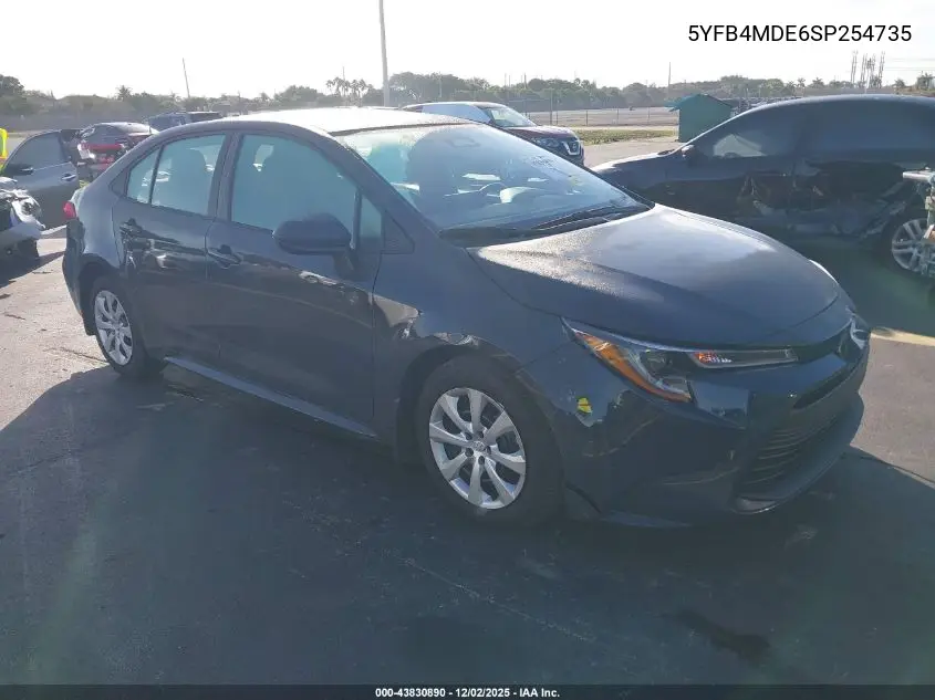 5YFB4MDE6SP254735 2025 Toyota Corolla Le