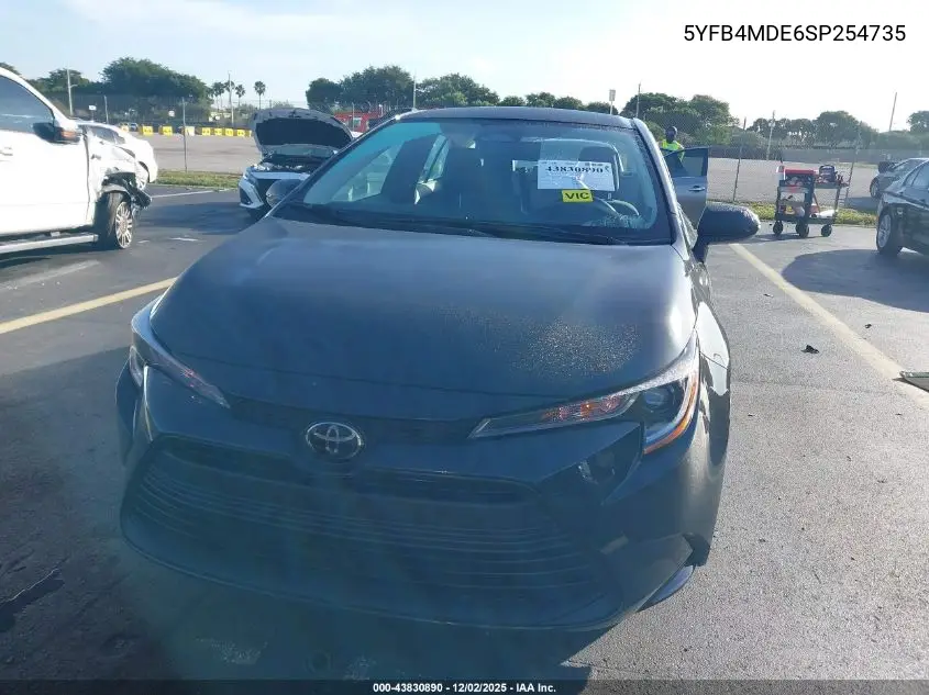 5YFB4MDE6SP254735 2025 Toyota Corolla Le