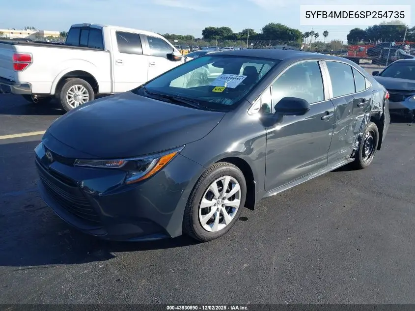 5YFB4MDE6SP254735 2025 Toyota Corolla Le