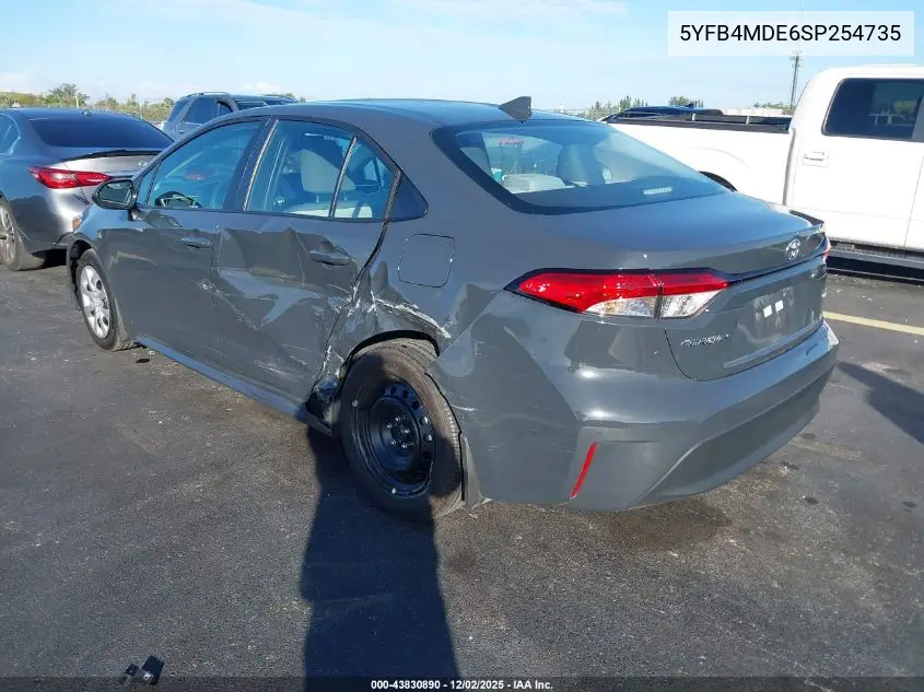 5YFB4MDE6SP254735 2025 Toyota Corolla Le