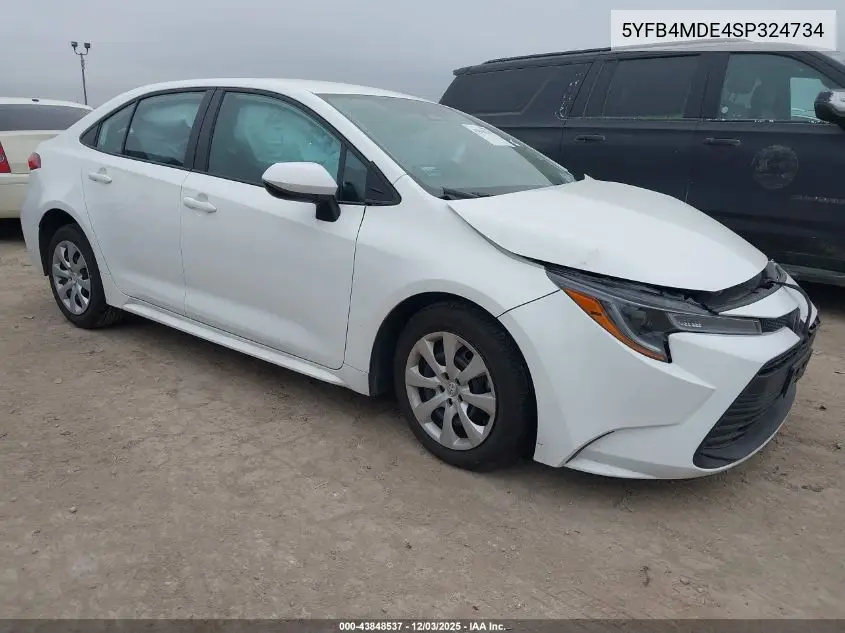 5YFB4MDE4SP324734 2025 Toyota Corolla Le