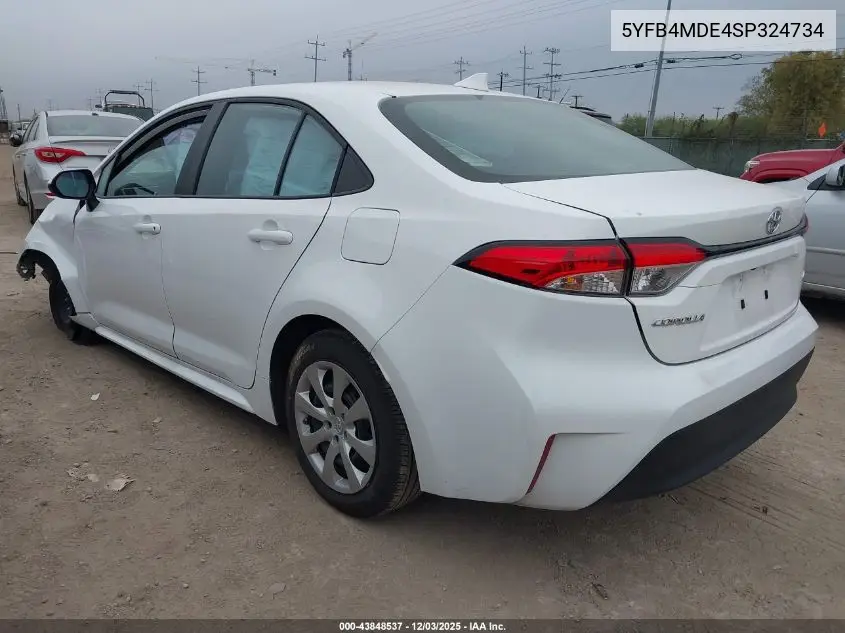 5YFB4MDE4SP324734 2025 Toyota Corolla Le