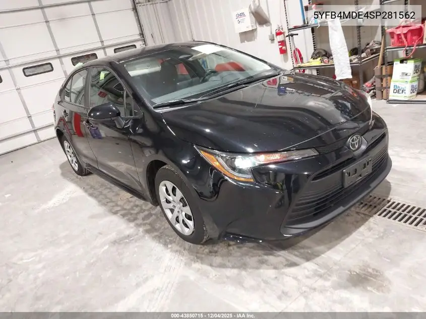 5YFB4MDE4SP281562 2025 Toyota Corolla Le