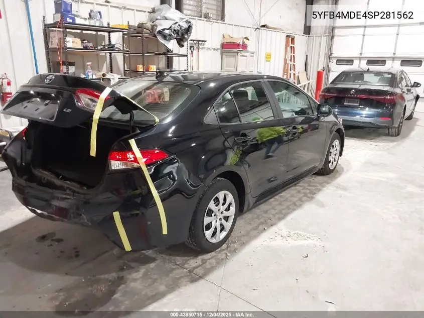 5YFB4MDE4SP281562 2025 Toyota Corolla Le
