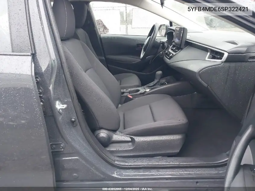 5YFB4MDE6SP322421 2025 Toyota Corolla Le