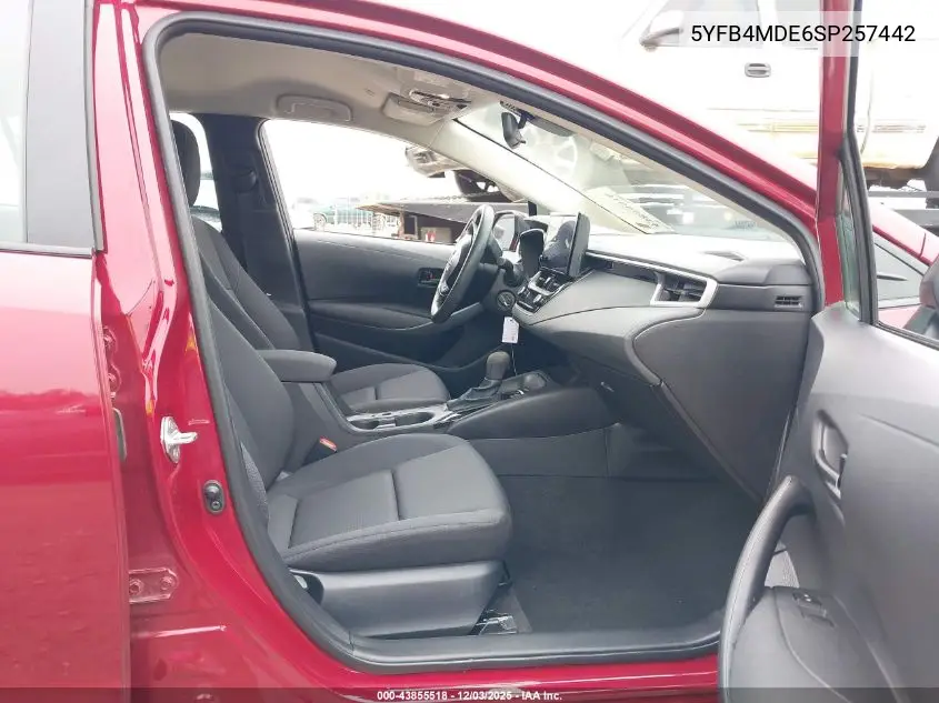 5YFB4MDE6SP257442 2025 Toyota Corolla Le