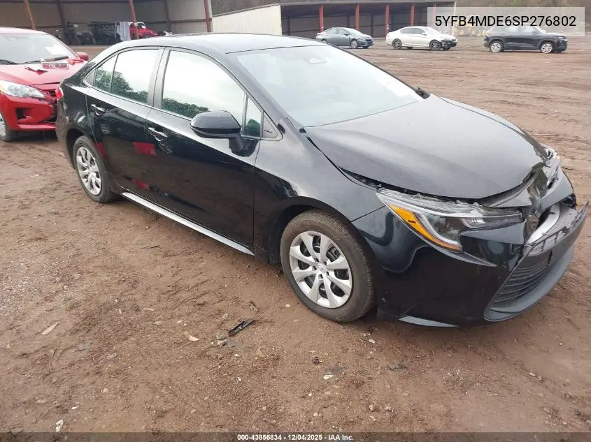 5YFB4MDE6SP276802 2025 Toyota Corolla Le