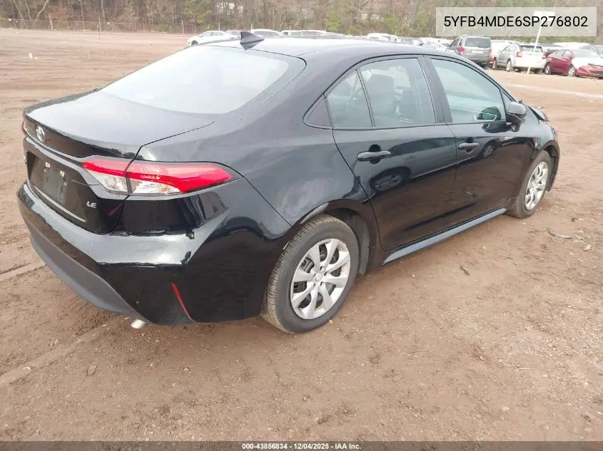 5YFB4MDE6SP276802 2025 Toyota Corolla Le