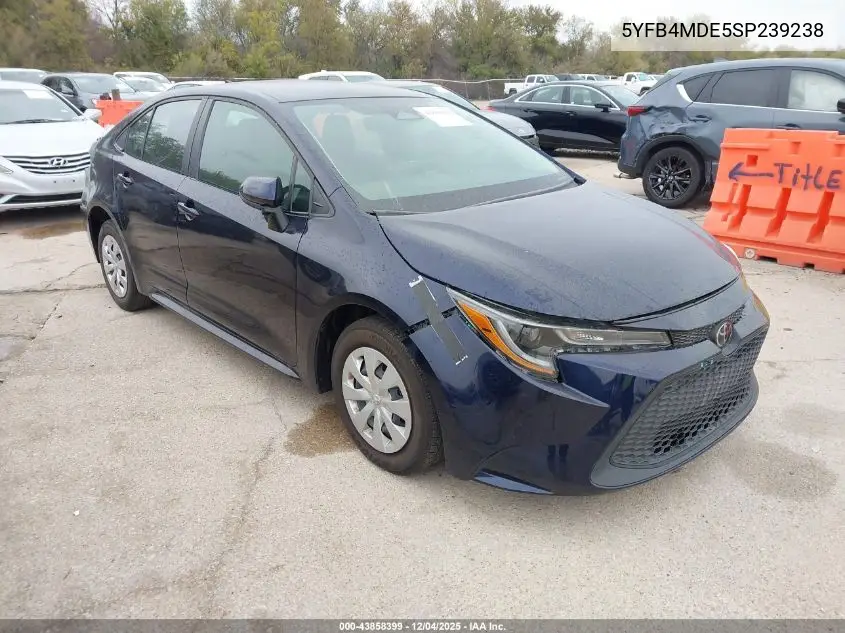 5YFB4MDE5SP239238 2025 Toyota Corolla Le