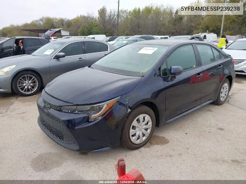 5YFB4MDE5SP239238 2025 Toyota Corolla Le