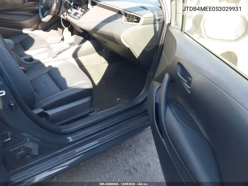 JTDB4MEE0S3029931 2025 Toyota Corolla Le