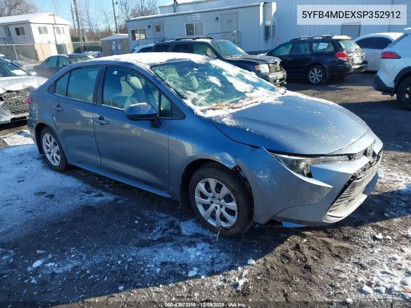 5YFB4MDEXSP352912 2025 Toyota Corolla Le