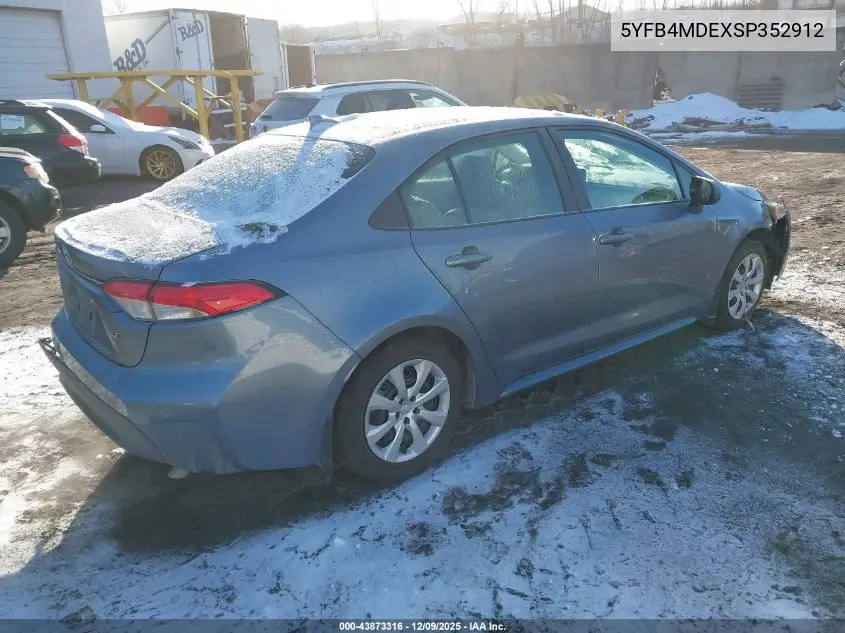 5YFB4MDEXSP352912 2025 Toyota Corolla Le