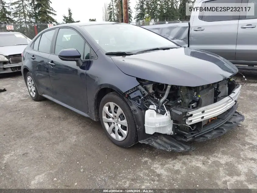 5YFB4MDE2SP232117 2025 Toyota Corolla Le