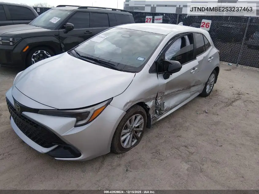 JTND4MBE2S3237463 2025 Toyota Corolla Se