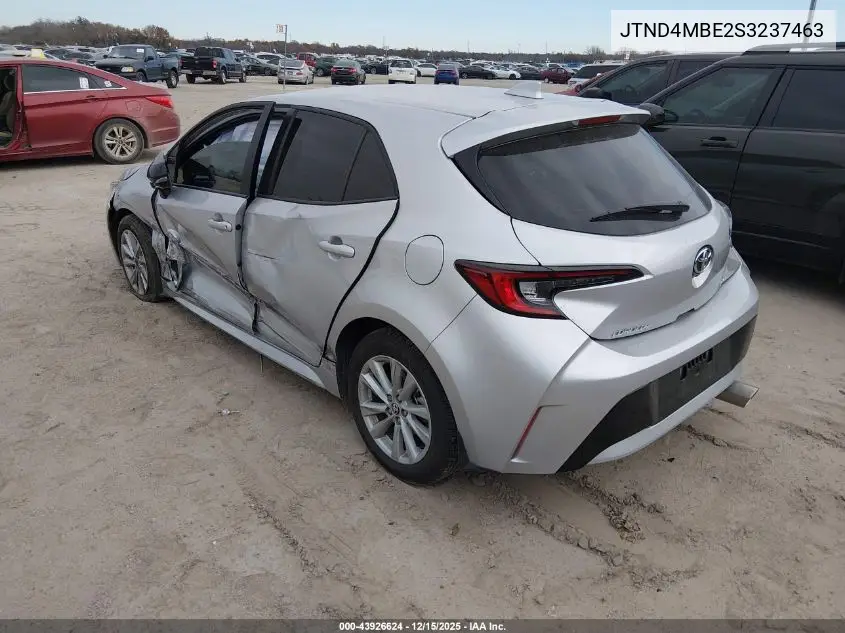 JTND4MBE2S3237463 2025 Toyota Corolla Se