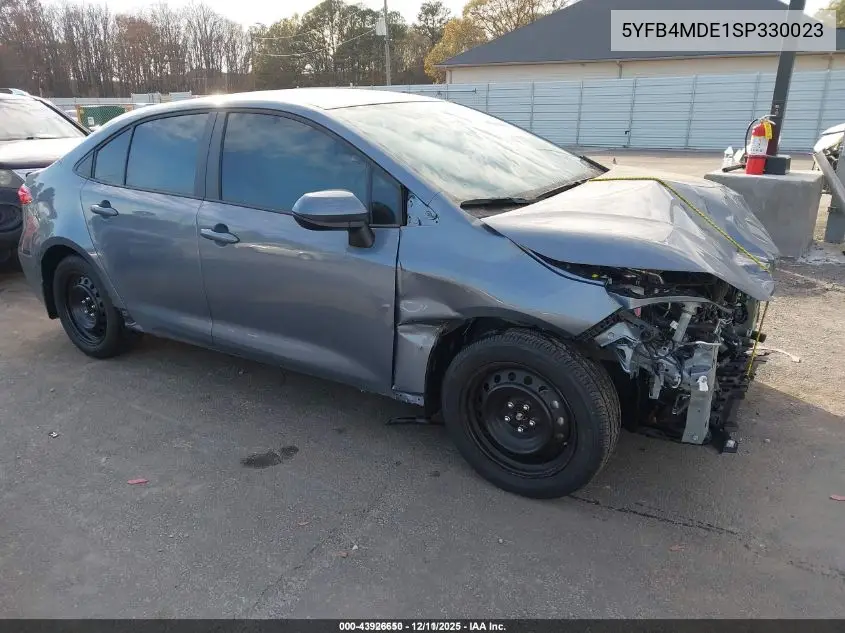 5YFB4MDE1SP330023 2025 Toyota Corolla Le