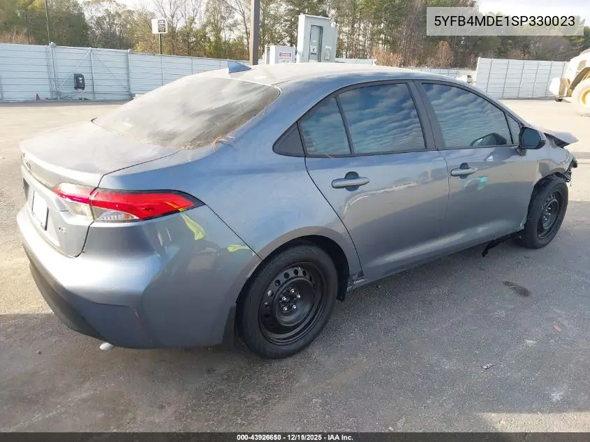 5YFB4MDE1SP330023 2025 Toyota Corolla Le