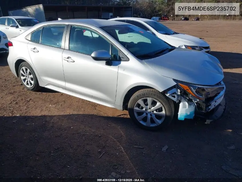 5YFB4MDE6SP235702 2025 Toyota Corolla Le