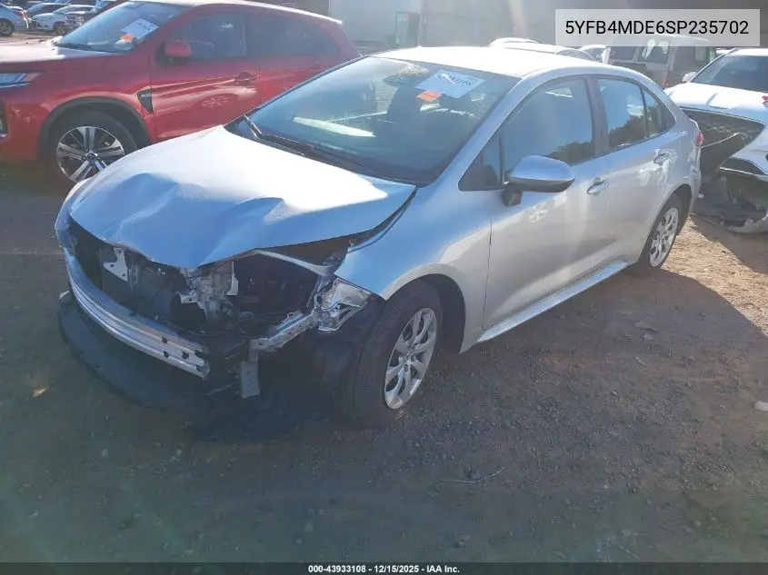 5YFB4MDE6SP235702 2025 Toyota Corolla Le
