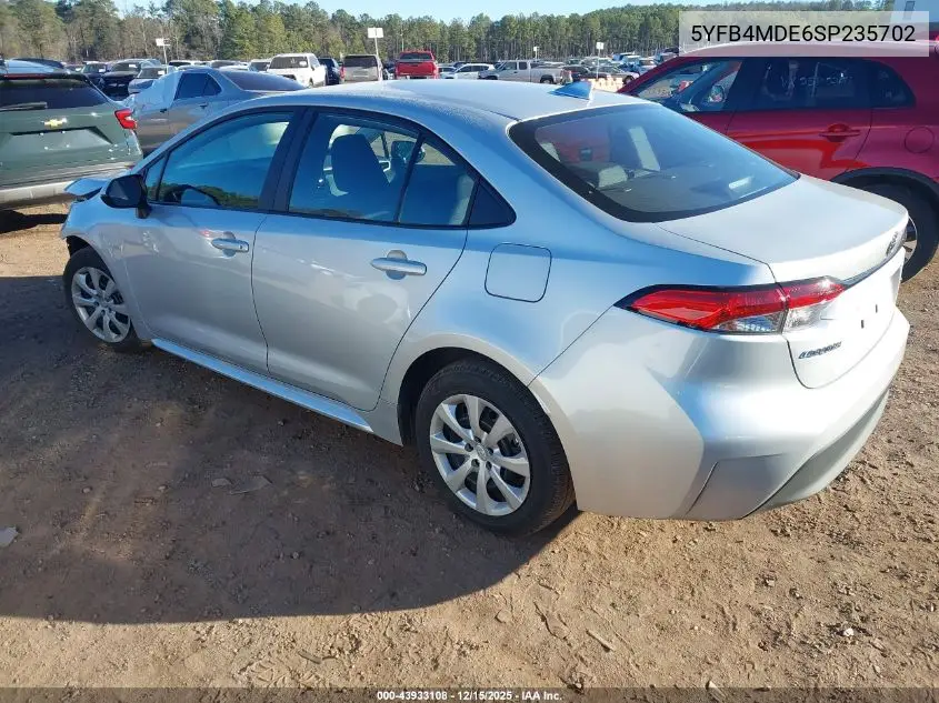 5YFB4MDE6SP235702 2025 Toyota Corolla Le