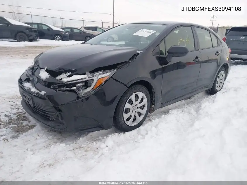 JTDBCMFEXS3094108 2025 Toyota Corolla Hybrid Le