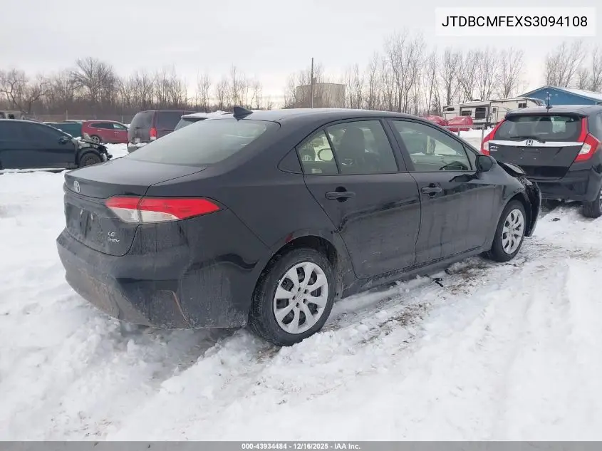 JTDBCMFEXS3094108 2025 Toyota Corolla Hybrid Le