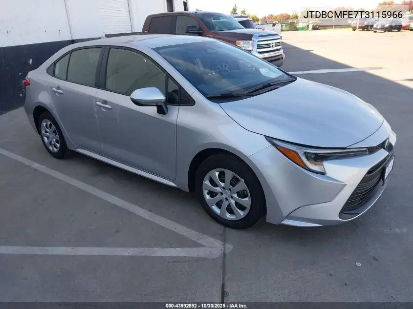 JTDBCMFE7T3115966 2026 Toyota Corolla Hybrid Le