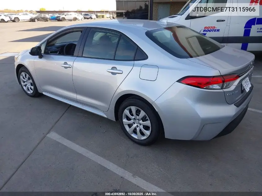 JTDBCMFE7T3115966 2026 Toyota Corolla Hybrid Le