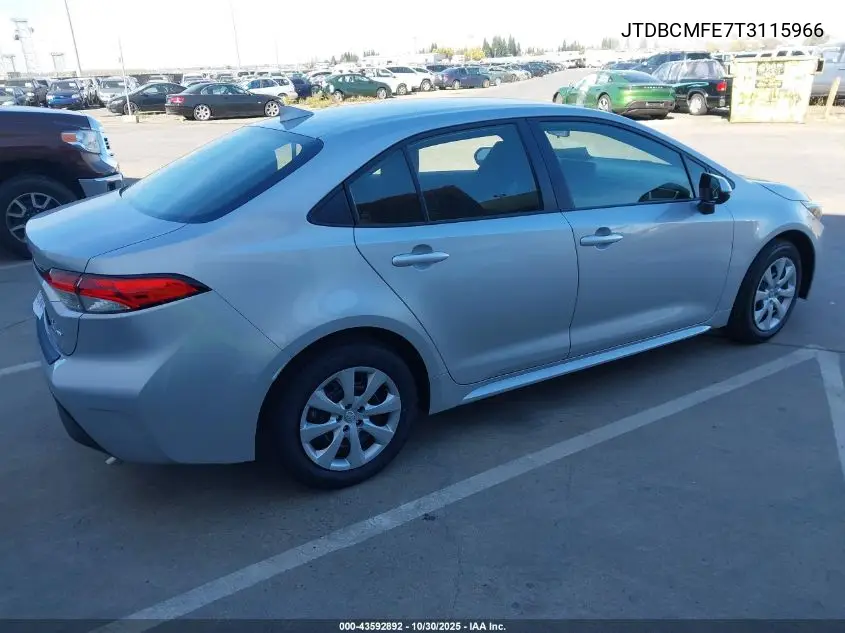 JTDBCMFE7T3115966 2026 Toyota Corolla Hybrid Le