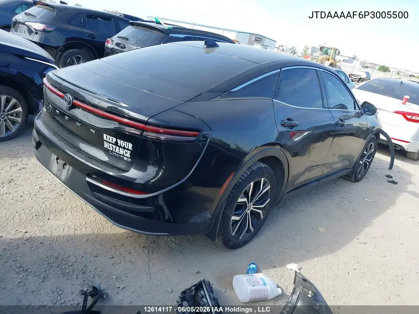 2023 Toyota Crown Xle VIN: JTDAAAAF6P3005500 Lot: 12614117