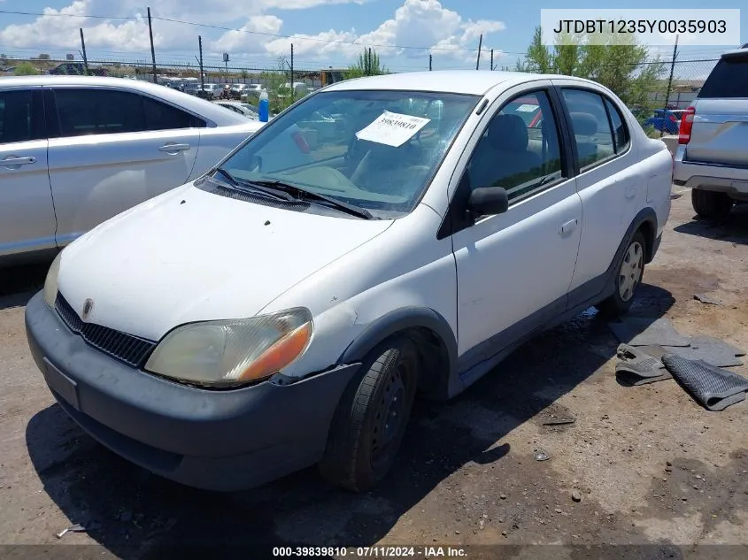 JTDBT1235Y0035903 2000 Toyota Echo