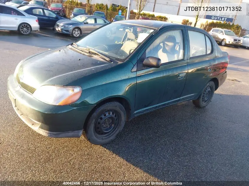 JTDBT123810171352 2001 Toyota Echo