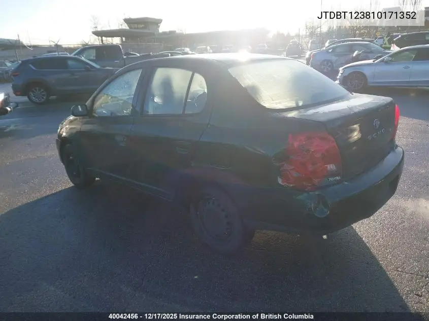JTDBT123810171352 2001 Toyota Echo