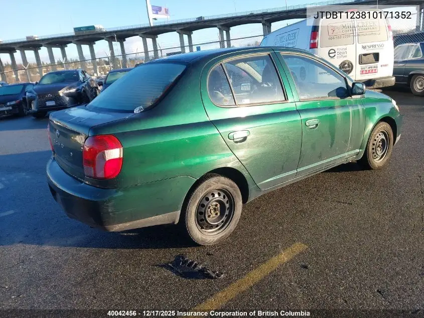 JTDBT123810171352 2001 Toyota Echo