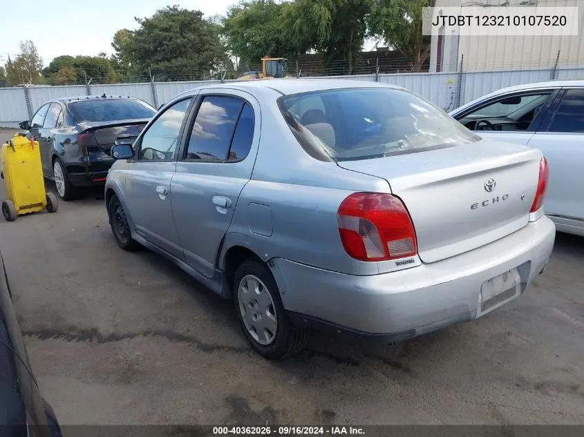 JTDBT123210107520 2001 Toyota Echo