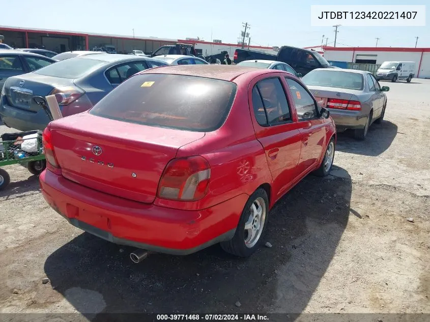 JTDBT123420221407 2002 Toyota Echo