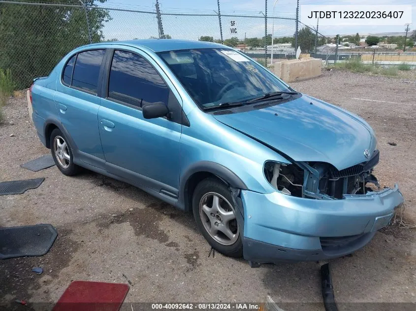 JTDBT123220236407 2002 Toyota Echo