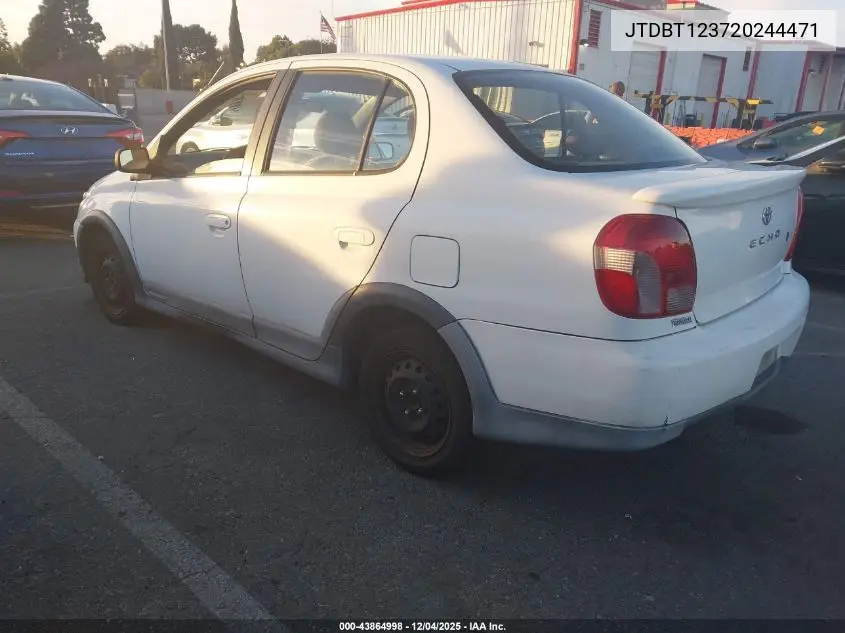 JTDBT123720244471 2002 Toyota Echo