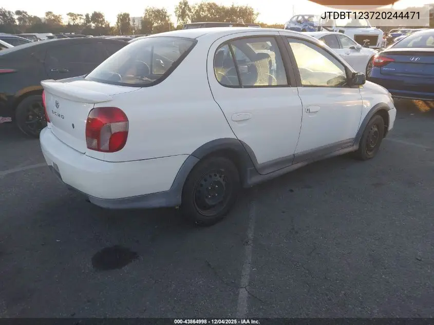 JTDBT123720244471 2002 Toyota Echo