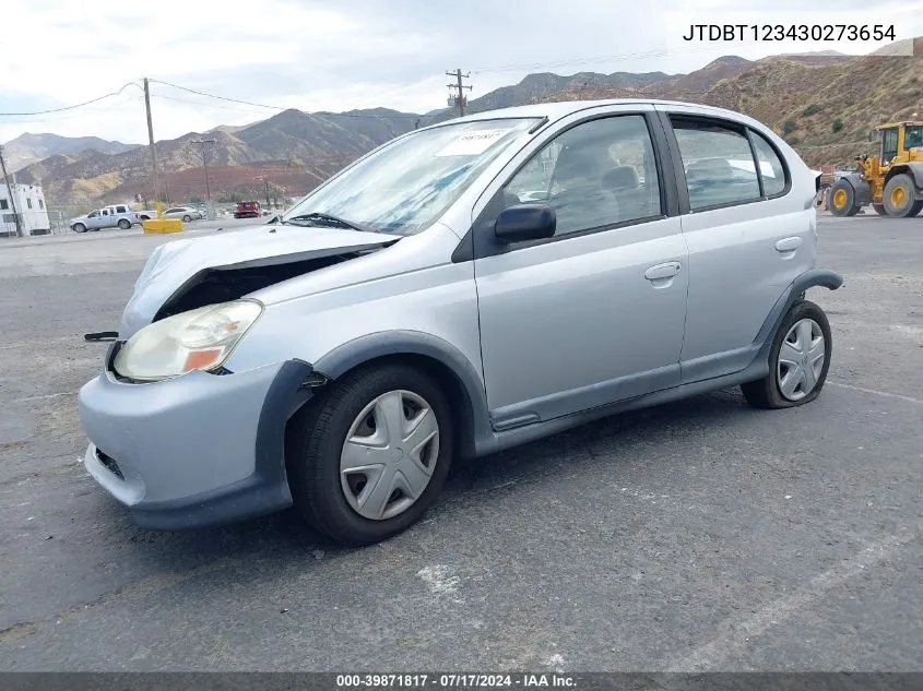 JTDBT123430273654 2003 Toyota Echo