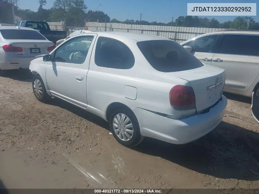 JTDAT123330292952 2003 Toyota Echo