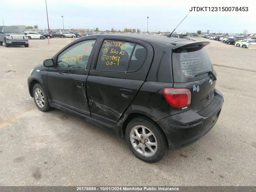 JTDKT123150078453 2005 Toyota Echo Rs