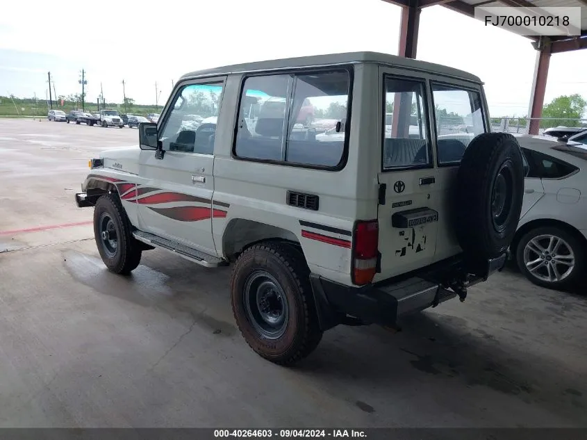 FJ700010218 1989 Toyota Fj Cruiser