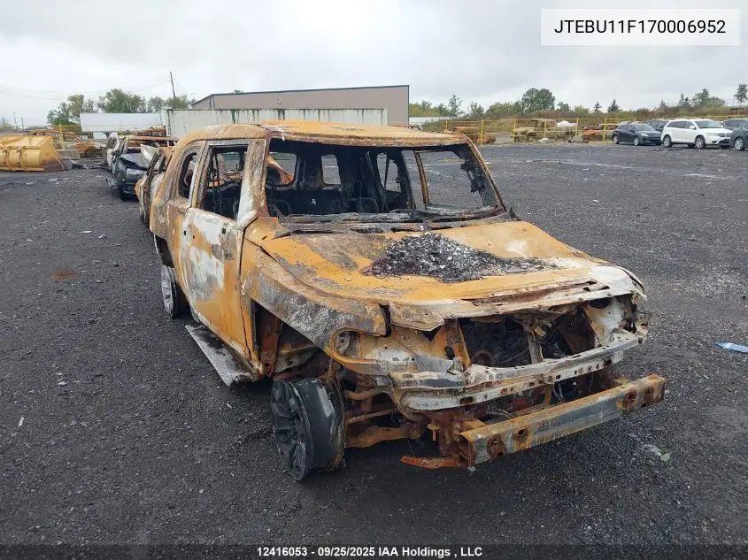 JTEBU11F170006952 2007 Toyota Fj Cruiser