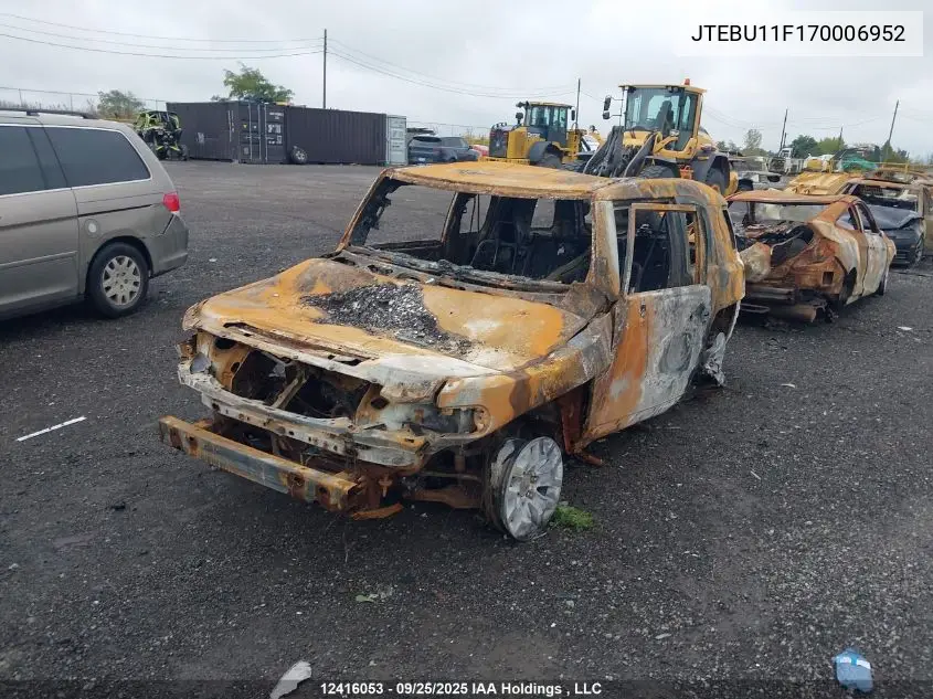 JTEBU11F170006952 2007 Toyota Fj Cruiser